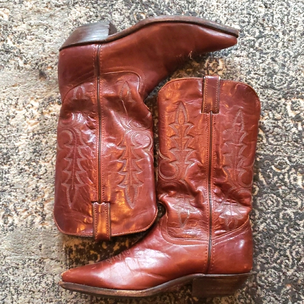 Code West cowboy leather boots